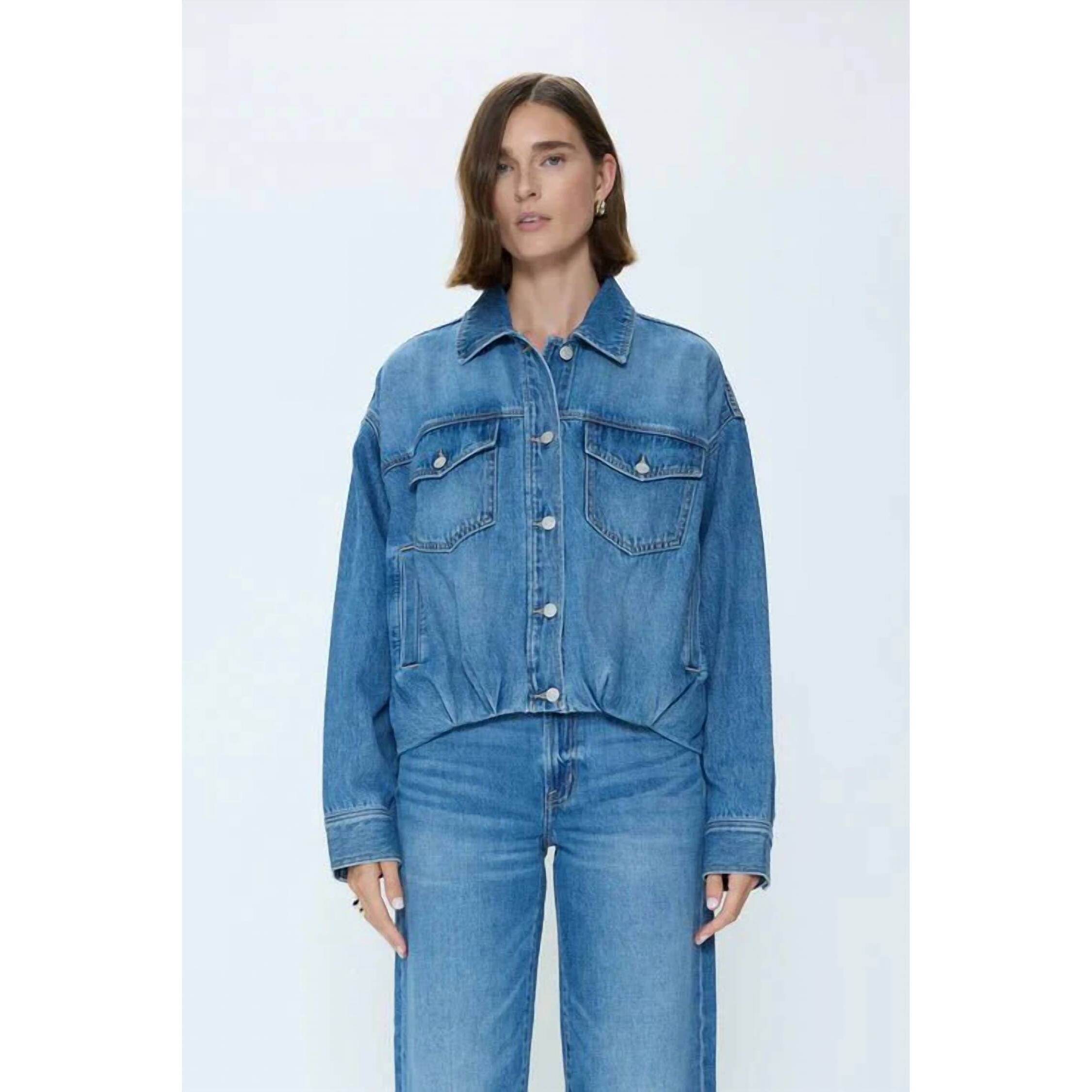 New Pistola Bibi Jean Jacket In Heartfelt